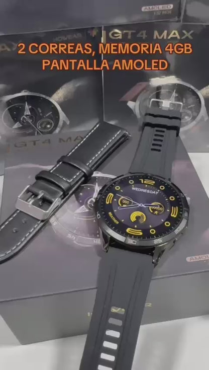 SMARTWATCH GT4 MAX + Dos correas